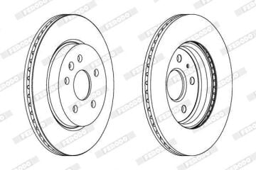 Opel Insignia A Arka Fren Diski 2.0 Turbo 220 Beygir 2008-2016 FERODO