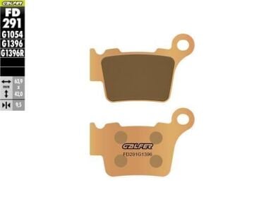 Gas Gas EC 250 Arka Fren Balatası 2021 Sonrası GALFER SİNTER METAL OFFROAD