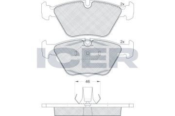 BMW X3 Serisi E83 Kasa Ön Fren Balatası 2004-2010 ICER