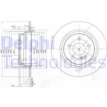 Mercedes E Serisi W212 Kasa E250 CGI Arka Fren Diski 300 mm Çap AMG Spor Paket İçin 2009-2015 DELPHI
