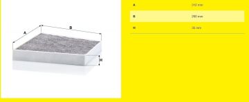 Mercedes E Serisi W211 Kasa E280 CDI Karbonlu Polen Filtresi 190 Beygir 2002-2009 MANN