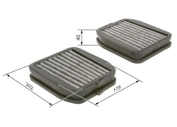 Mercedes E Serisi W211 Kasa E270 CDI Karbonlu Polen Filtresi 177 Beygir Otomatik Klimalı 2002-2009 BOSCH