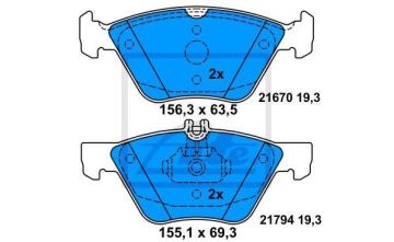 Mercedes 210 Kasa Ön Fren Balatası E270 CDI 170 Beygir 1996-2002 ATE ORIGINAL