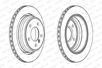 BMW E39 530i/d Arka Fren Diski 298 mm Çap 1996-2003 FERODO