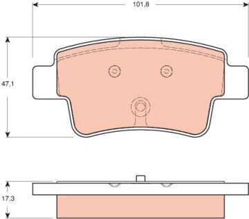 Fiat Grande Punto Arka Disk Fren Balatası TRW