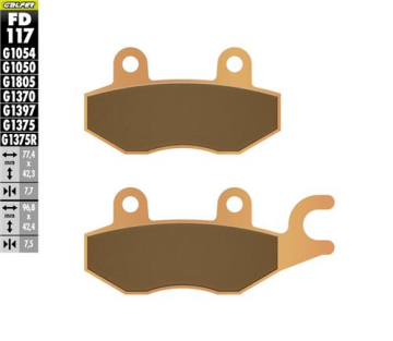 Kawasaki Z 500 Se Arka Fren Balatası 2024 Sonrası GALFER SİNTER METAL