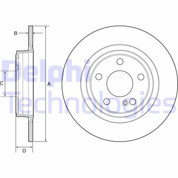 Mercedes CLA Serisi W117 Kasa CLA180 CDI Arka Fren Diski 295 mm Çap AMG Spor Paket 2013-2019 DELPHI