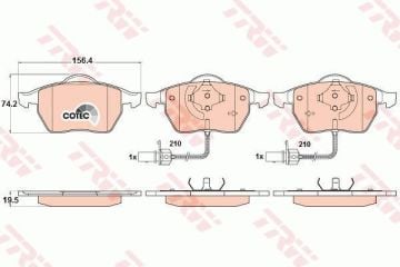 Audi A6 Ön Fren Balatası Küçük Tip 1997-2004 TRW