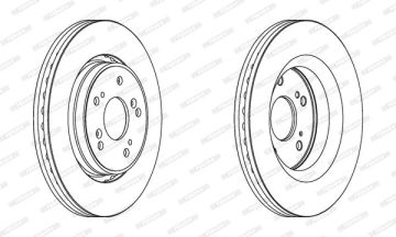 Honda CR-V Ön Fren Diski 293 mm Çap 2012-2016 FERODO
