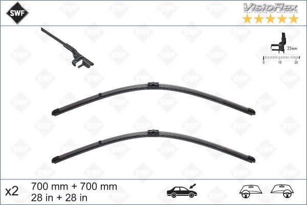 Volkswagen Golf 5 Plus Ön Silecek Seti Sol Sağ Takım 2004-2009 SWF