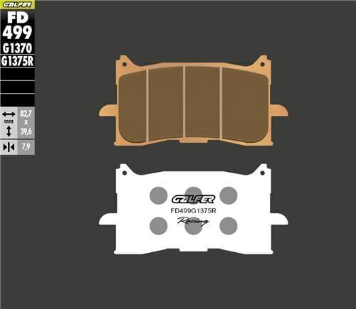 Honda CB 250 R Ön Fren Balatası 2018 Sonrası GALFER SİNTER METAL SERAMİK SPORT / RACING