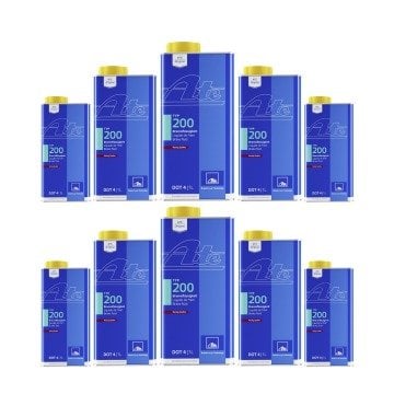 Ate Typ 200 Dot 4+ Yüksek Performanslı Fren Hidrolik Yağı 10lu Ekonomik Paket / 10 x 1 Litre