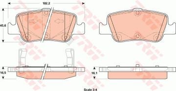 Toyota Corolla Ön ve Arka Fren Balata Seti Benzinli İngiliz Montaj 2007-2012 TRW