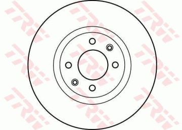 Peugeot 307 Ön Fren Diski 1.6 16V 110 Beygir Küçük Tip 266 mm Çap 2001-2008 TRW