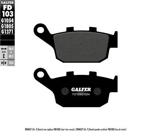 Honda CL 250 Arka Fren Balatası 2023 Sonrası GALFER YARI METAL