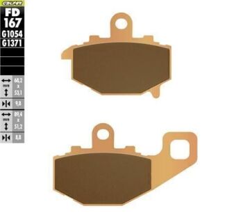 Kawasaki Zx-9 R Arka Fren Balatası 2002 Sonrası GALFER SİNTER METAL