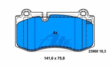 Mercedes CLS Serisi 219 Kasa CLS500 Ön Fren Balatası 2005-2011 ATE ORIGINAL