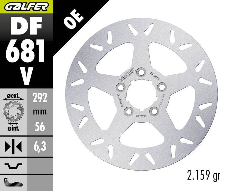 Harley Davidson Low Rider S Fxlrs Arka Fren Diski 292 mm 2020 2026 Arası GALFER YUVARLAK SABİT ÇELİK DİSK