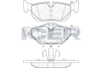 BMW 3 Serisi E90 320i Arka Fren Balatası 150 Beygir 2005-2007 ICER