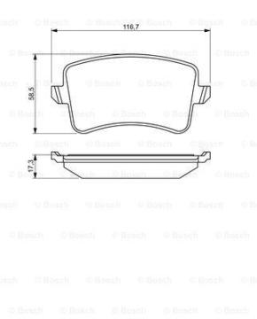 Mercedes S Serisi 221 Kasa Ön Fren Balatası S320 / S350 / S400 / S500 2006-2012 BOSCH