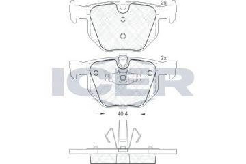 BMW 3 Serisi E90 330d Arka Fren Balatası 2005-2012 ICER