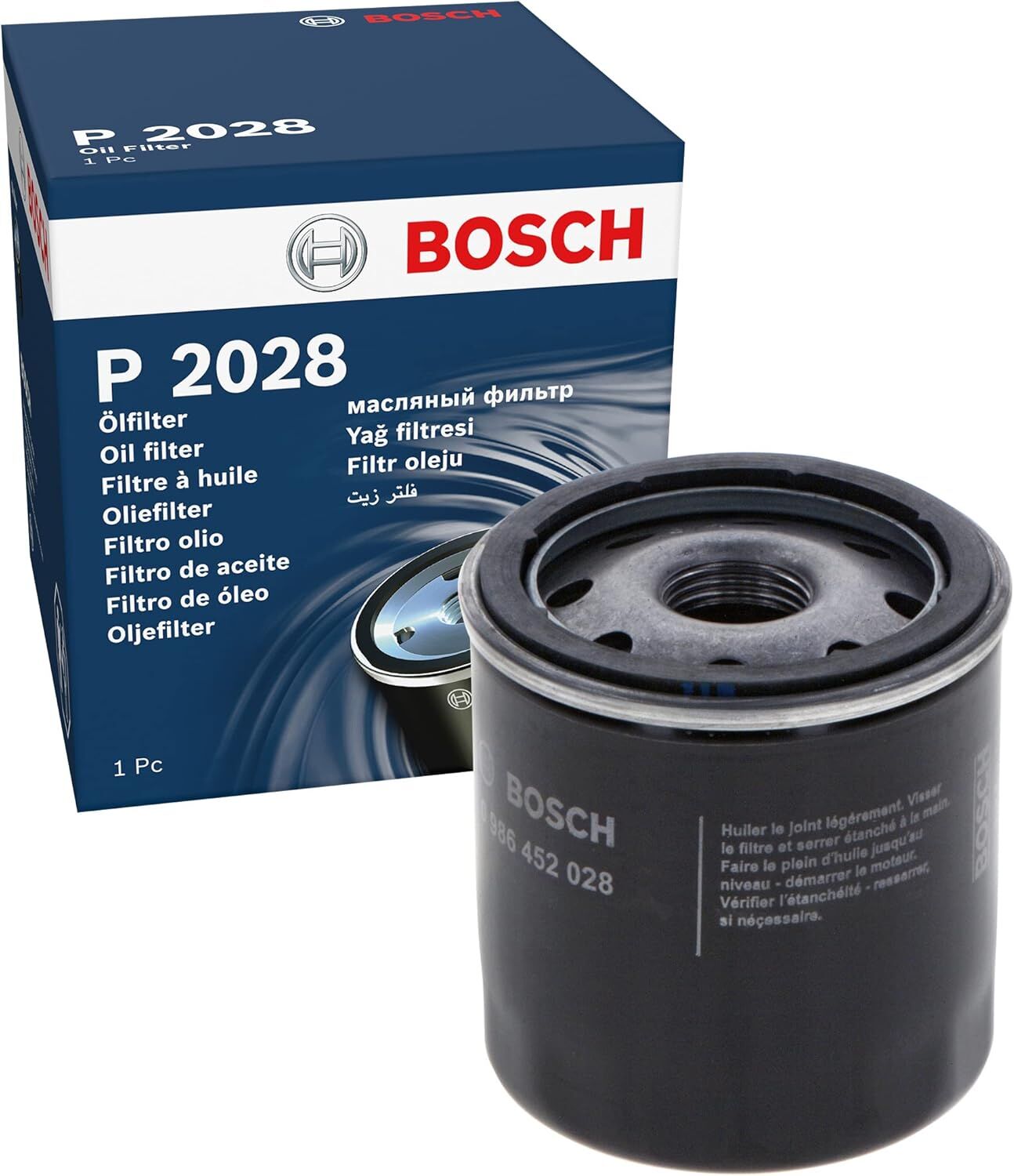 Toyota Corolla E15 Yağ Filtresi 1.6 Benzinli 124 Beygir 2007-2008 BOSCH