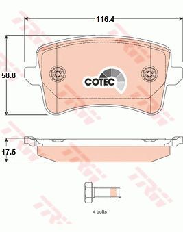 Mercedes CLS Serisi 219 Kasa CLS500 Ön Fren Balatası 2005-2011 TRW