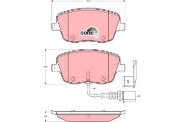 Skoda Roomster Ön Fren Balatası 15'' Sistem 288 mm Disk İçin 2006-2015 TRW