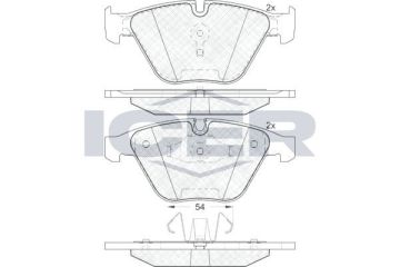 BMW 3 Serisi E92 325i / 325 xi Ön Fren Balatası 2007-2012 ICER