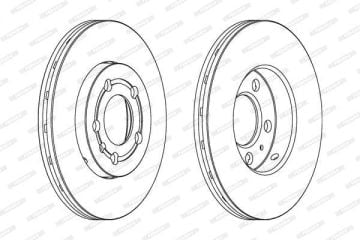 Seat Ibiza 4 Ön Fren Diski 1.4 TDI 80 Beygir 256 mm Çap 2002-2009 FERODO