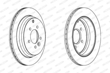 Range Rover Sport Fren Diski Arka 2.7 TD 325 mm Çap 2005-2013 FERODO