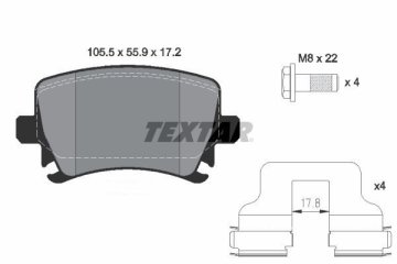 Audi A3 S3 Arka Fren Balatası 2.0 TFSI 265 Beygir 2004-2013 TEXTAR