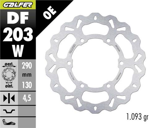 Kawasaki Ninja 250Sl Ön Fren Diski 290 mm 2014 2016 Arası GALFER DALGALI SABİT ÇELİK DİSK