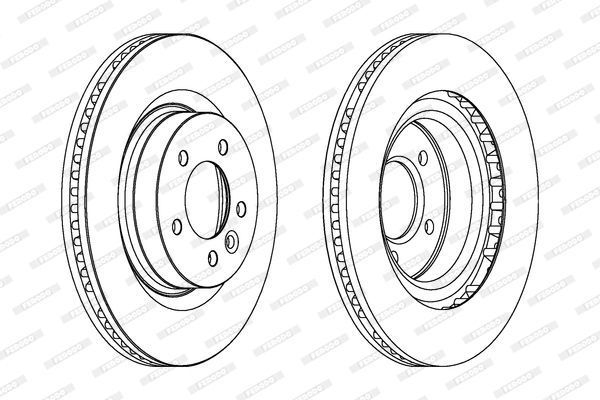 Range Rover Sport Ön Fren Diski 4.4 337 mm Çap 2005-2013 FERODO