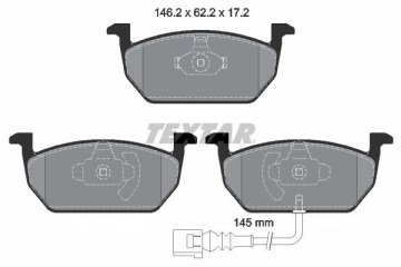 Volkswagen Golf 7 Ön Fren Balatası 1.6 TDI 276 mm Disk İçin 2013-2020 TEXTAR