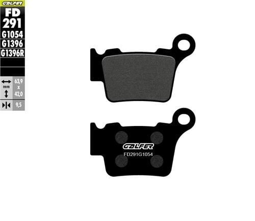 Husqvarna TC 125 Arka Fren Balatası 2014 Sonrası GALFER YARI METAL