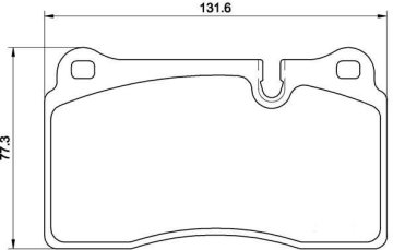 Range Rover Sport Fren Balatası Ön 3.6 TD / 4.2 Supercharger 2005-2012 Brembo Kaliper BREMBO