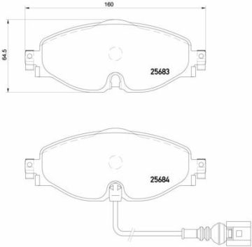 Seat Leon 3 Ön Fren Balatası 1.5 TSI 150 Beygir 2013-2020 BREMBO