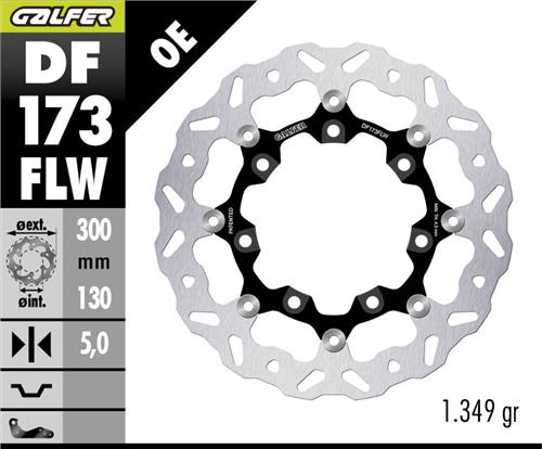 Kawasaki Vn 1500 Classic Tourer Ön Fren Diski 300 mm 1998 Sonrası GALFER DALGALI HAREKETLİ ÇELİK DİSK